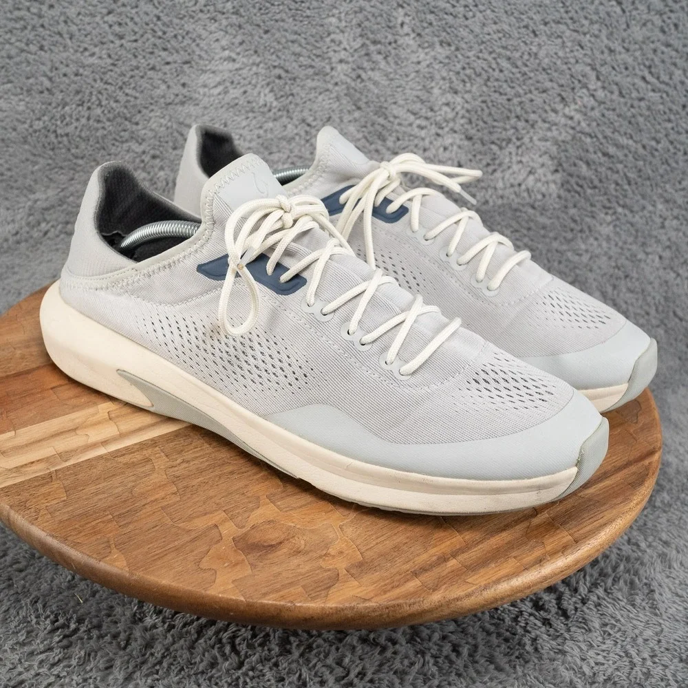 OluKai Kaholo Mens Size 13 Vapor Blue Casual Lace Up Sneakers Shoes